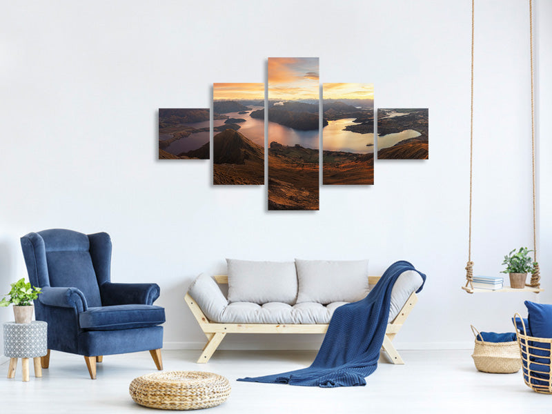 5-piece-canvas-print-roys-peak-panorama-view