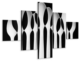 5-piece-canvas-print-spoons-abstract-forest