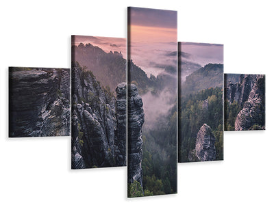 panoramic-canvas-print-the-seagulls-and-the-sea-at-sunrise