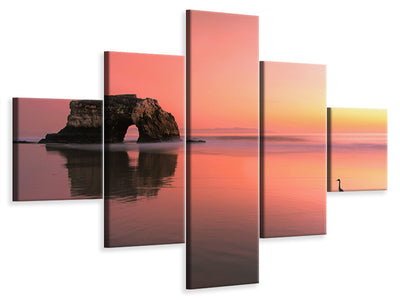 panoramic-canvas-print-the-seagulls-and-the-sea-at-sunrise