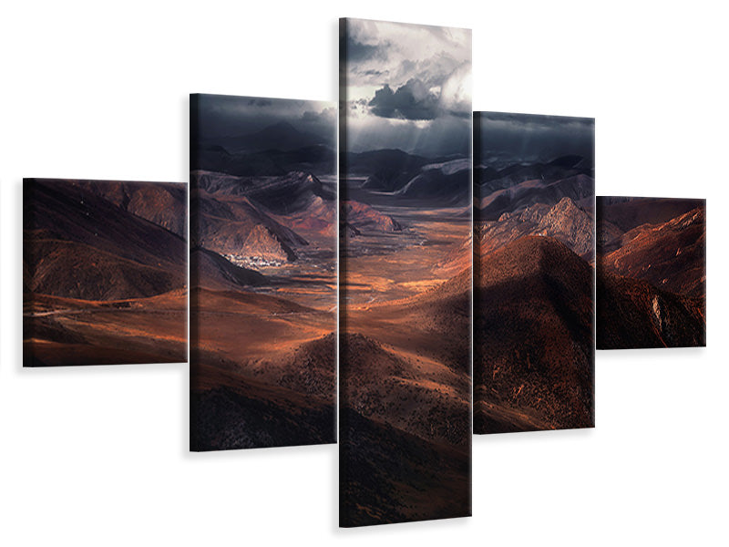 5-piece-canvas-print-the-highland-of-the-holy-light
