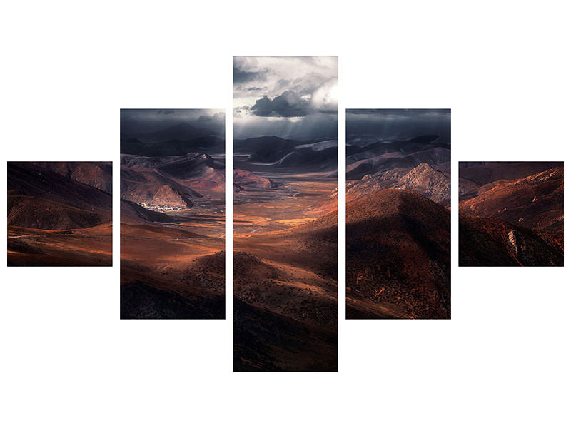 5-piece-canvas-print-the-highland-of-the-holy-light