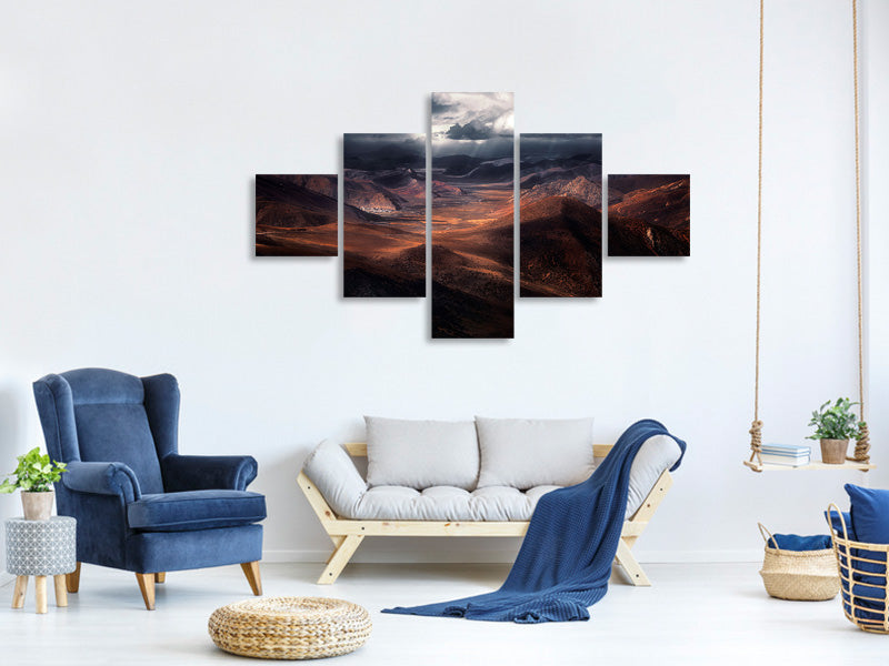 5-piece-canvas-print-the-highland-of-the-holy-light
