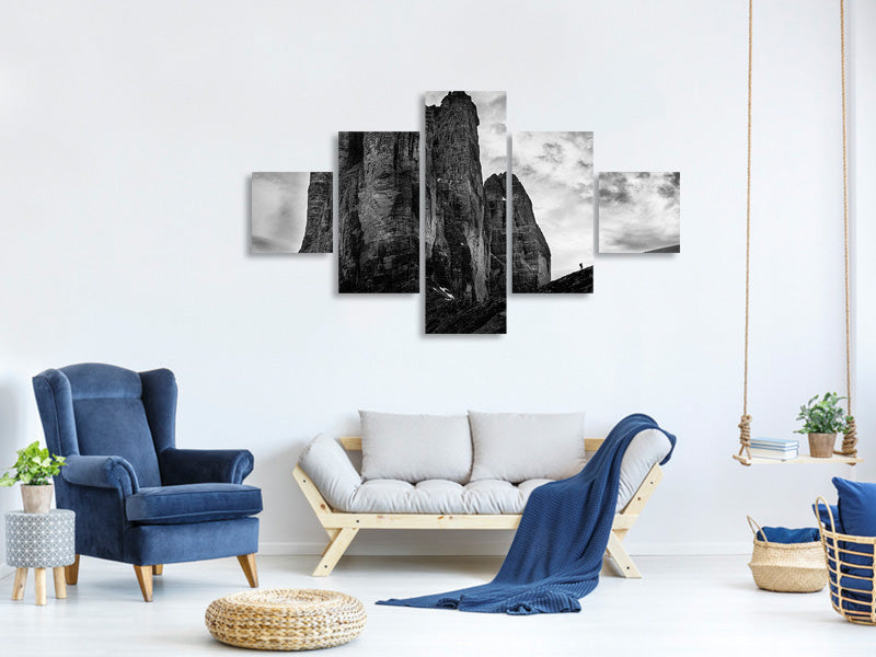 5-piece-canvas-print-tre-cime-tear-of-snow