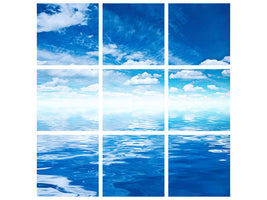 9-piece-canvas-print-sky-and-water
