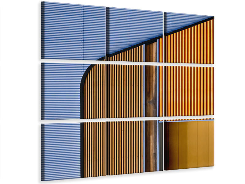 9-piece-canvas-print-steel-wood