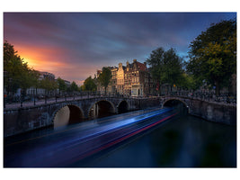 canvas-print-amsterdam-sunset