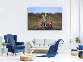 canvas-print-cheetahs-family-x