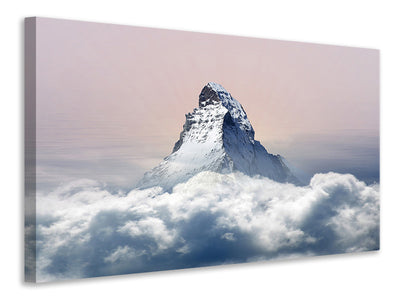 canvas-print-matterhorn-in-clouds