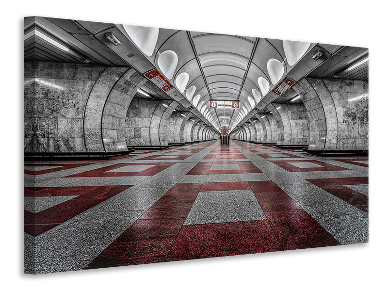 canvas-print-prague-metro