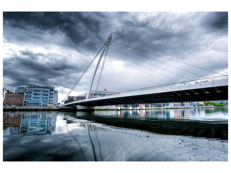 canvas-print-samuel-beckett-bridge-with-clouds