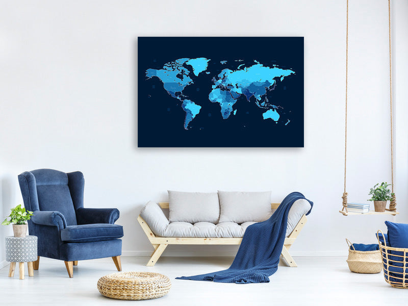 canvas-print-world-map