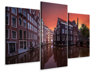 modern-3-piece-canvas-print-amsterdam-dawn