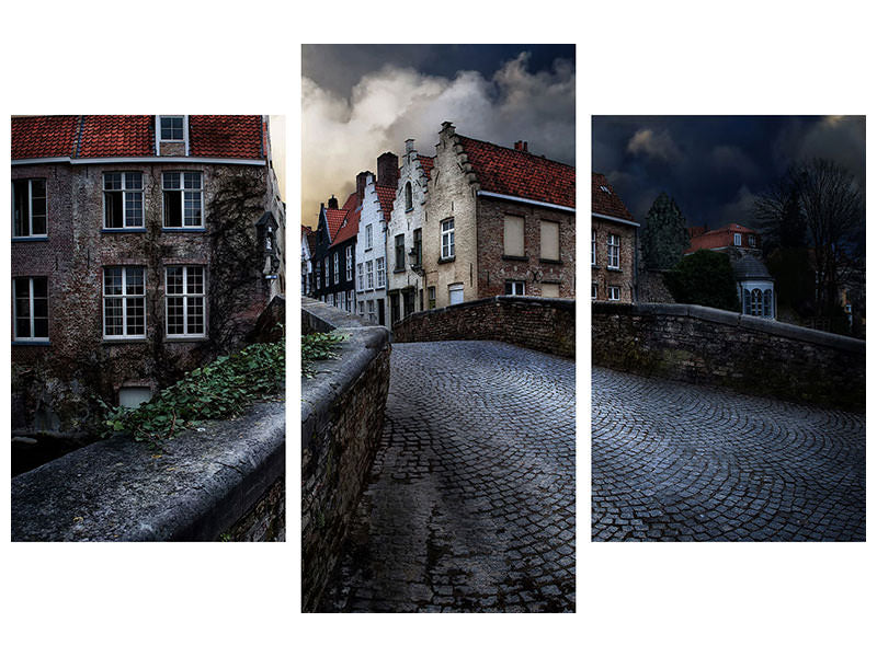 modern-3-piece-canvas-print-an-evening-in-bruges