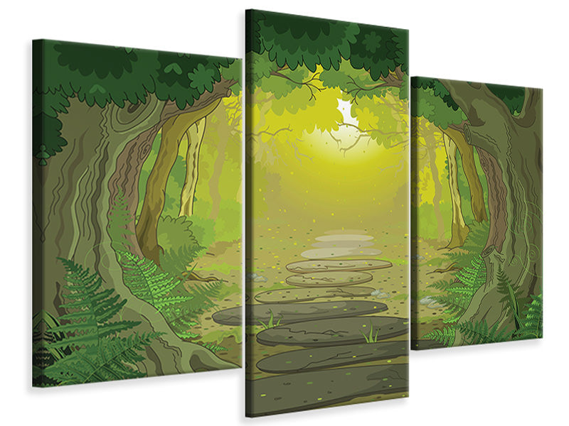 modern-3-piece-canvas-print-fairy-tales-forest