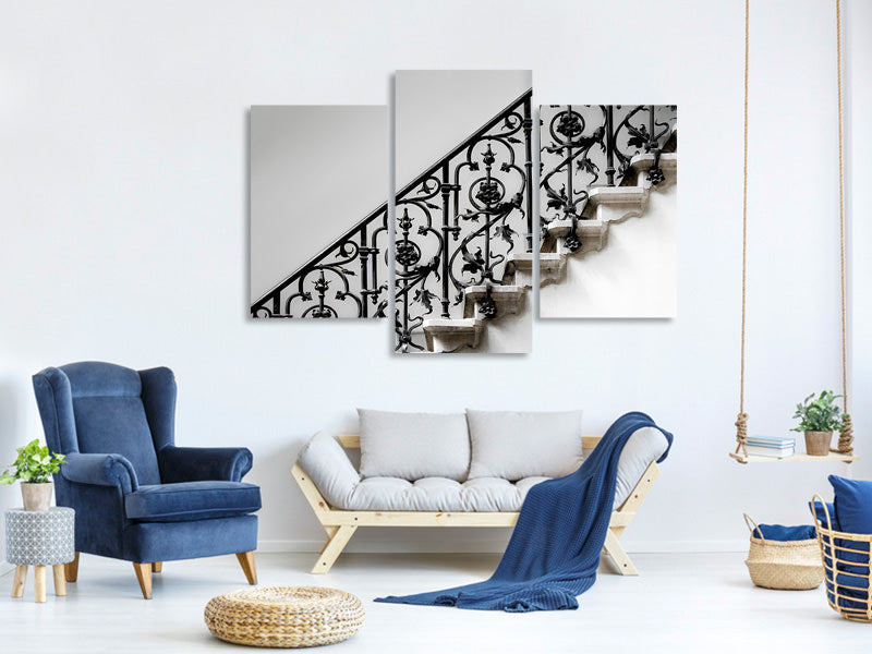 modern-3-piece-canvas-print-forged-handrail