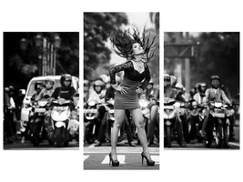 modern-3-piece-canvas-print-ignore-it-enjoy-poses-on-the-streets