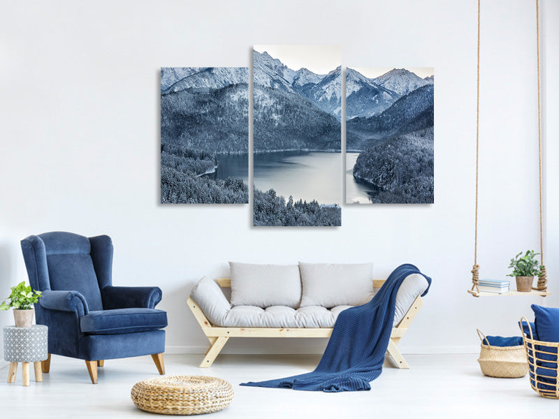 modern-3-piece-canvas-print-photo-wallaper-mountains-in-monochrome