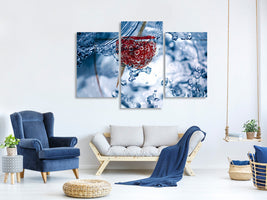 modern-3-piece-canvas-print-raspberry-in-the-water