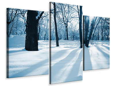 modern-3-piece-canvas-print-the-forest-without-tracks-in-the-snow