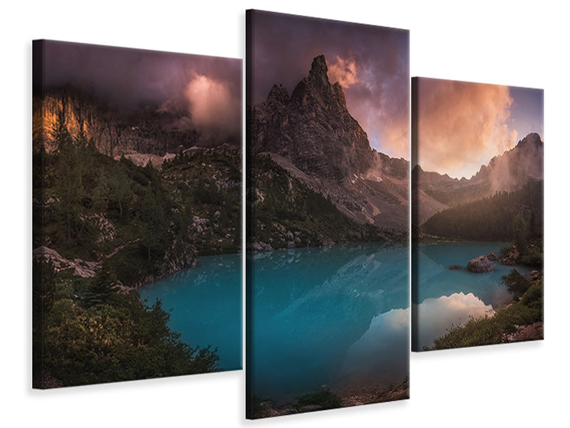 modern-3-piece-canvas-print-turquoise-refection