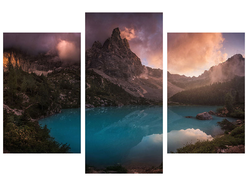 modern-3-piece-canvas-print-turquoise-refection