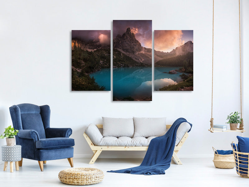 modern-3-piece-canvas-print-turquoise-refection