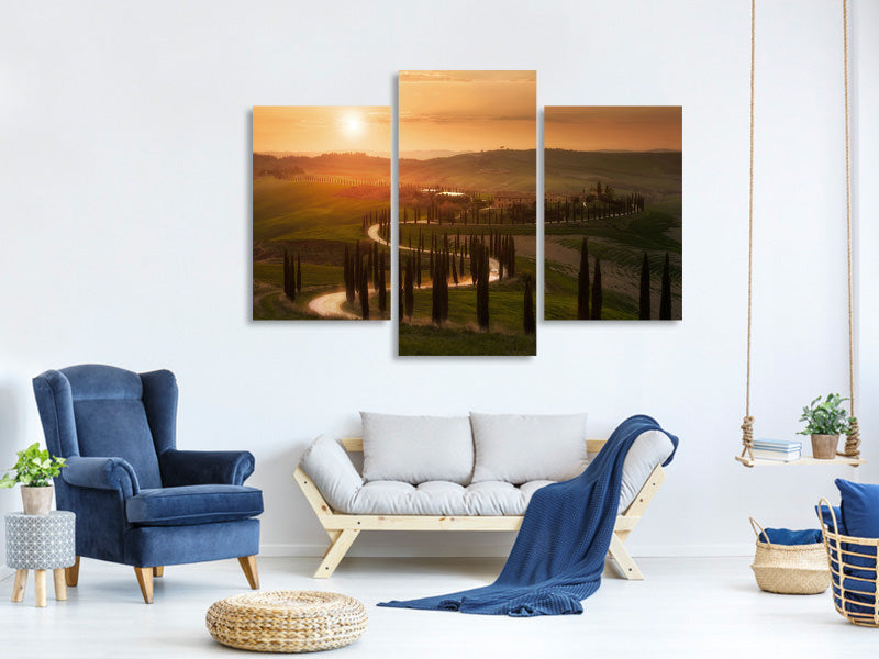 modern-3-piece-canvas-print-tuscany-evening