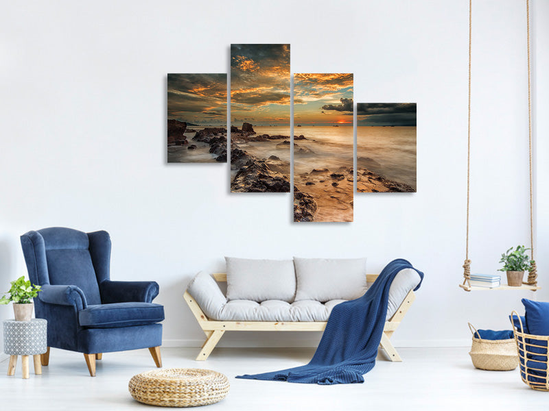 modern-4-piece-canvas-print-angry-beach