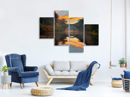 modern-4-piece-canvas-print-autumn-garden