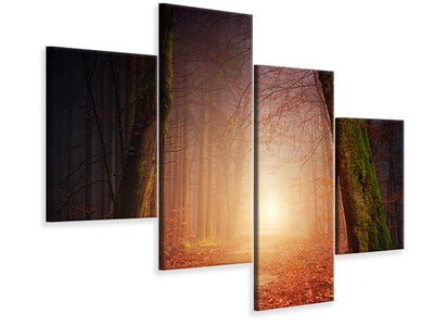 modern-4-piece-canvas-print-autumn-in-the-woods