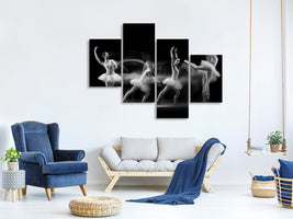 modern-4-piece-canvas-print-balerina-art-wave