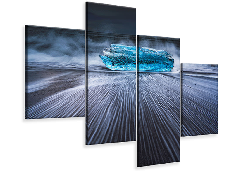 modern-4-piece-canvas-print-blue-diamond