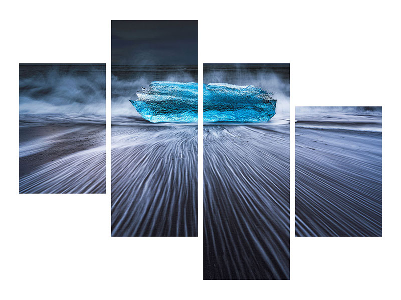 modern-4-piece-canvas-print-blue-diamond
