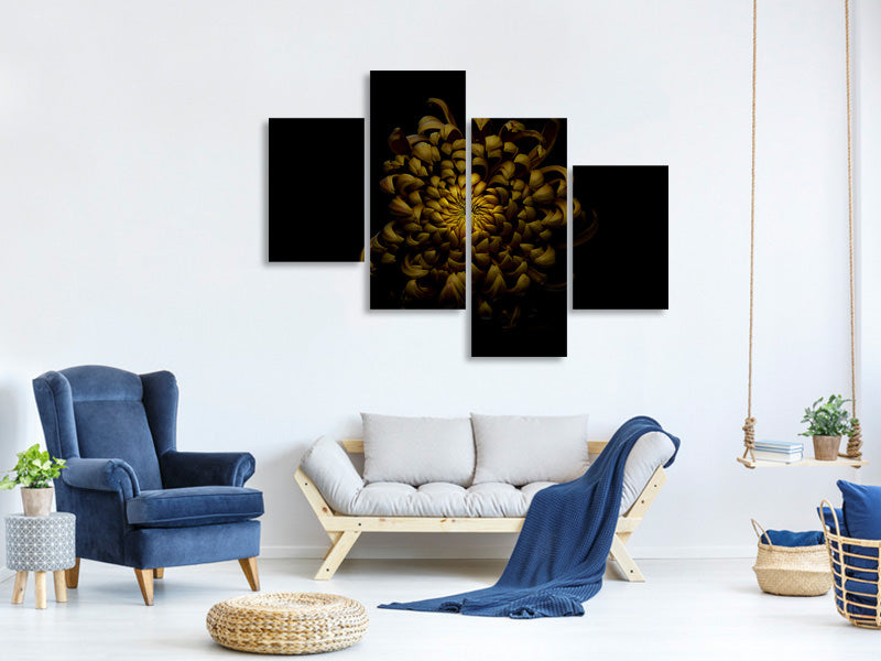 modern-4-piece-canvas-print-chrysanthemum