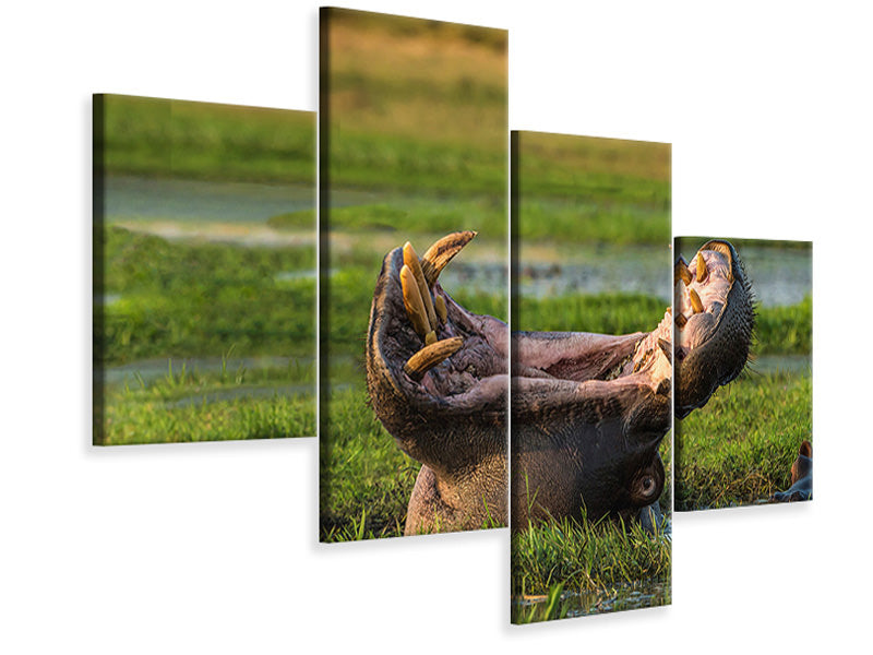 modern-4-piece-canvas-print-dare-to-yawn