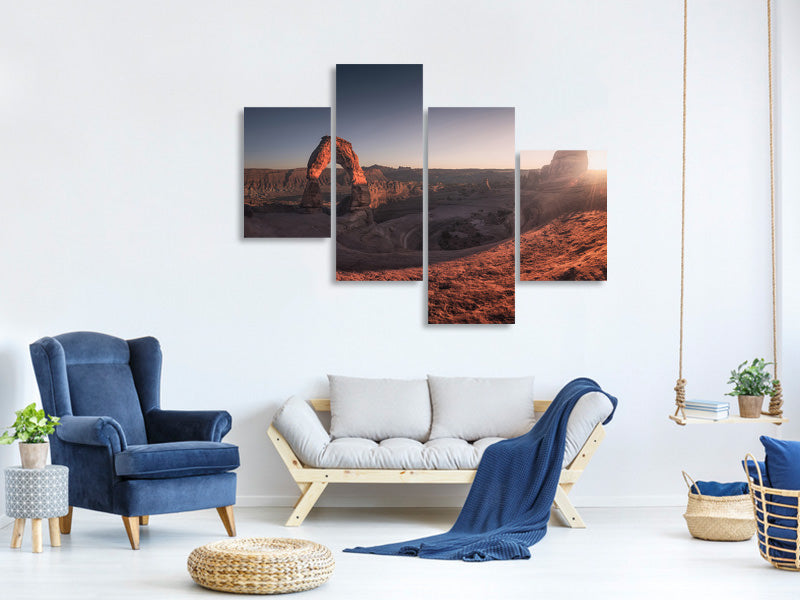 modern-4-piece-canvas-print-delicate-light