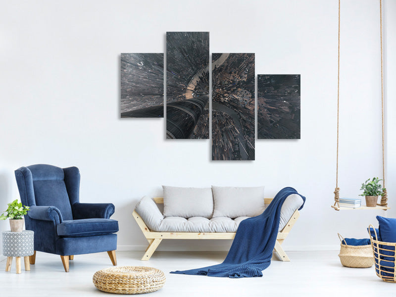 modern-4-piece-canvas-print-dive-into-the-matrix