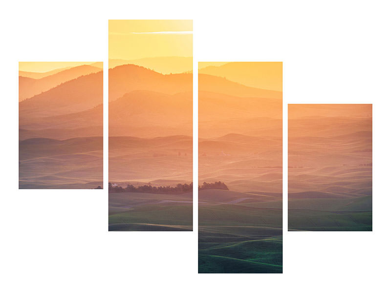modern-4-piece-canvas-print-dreamy-morning