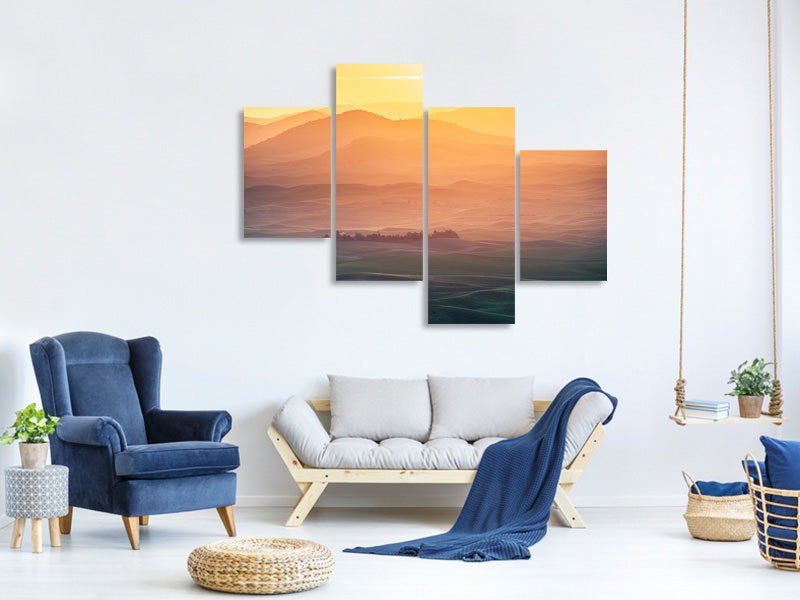 modern-4-piece-canvas-print-dreamy-morning