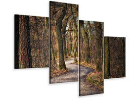 modern-4-piece-canvas-print-enchanted-forest