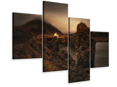 modern-4-piece-canvas-print-frozen-in-autumn-ii