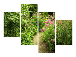 modern-4-piece-canvas-print-garden-path