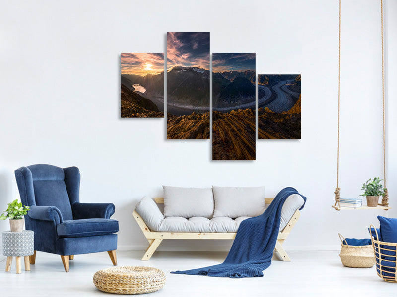 modern-4-piece-canvas-print-gilkey-glacier-lookout