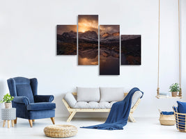 modern-4-piece-canvas-print-lofoten-mountains