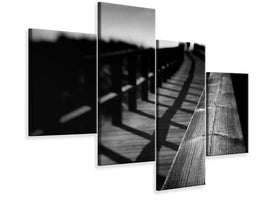 modern-4-piece-canvas-print-lonely-rails