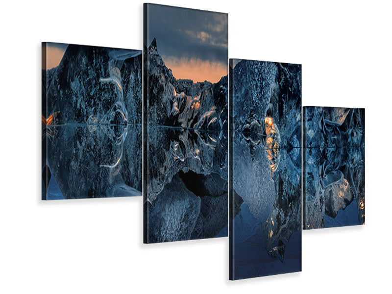 modern-4-piece-canvas-print-mirror
