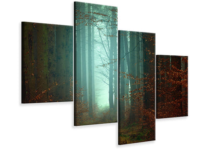 modern-4-piece-canvas-print-mood-in-the-forest