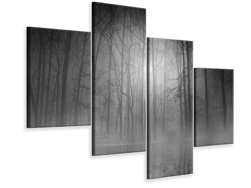 modern-4-piece-canvas-print-morning-mist-ii