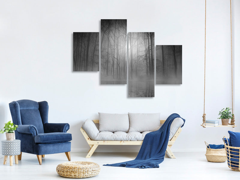 modern-4-piece-canvas-print-morning-mist-ii